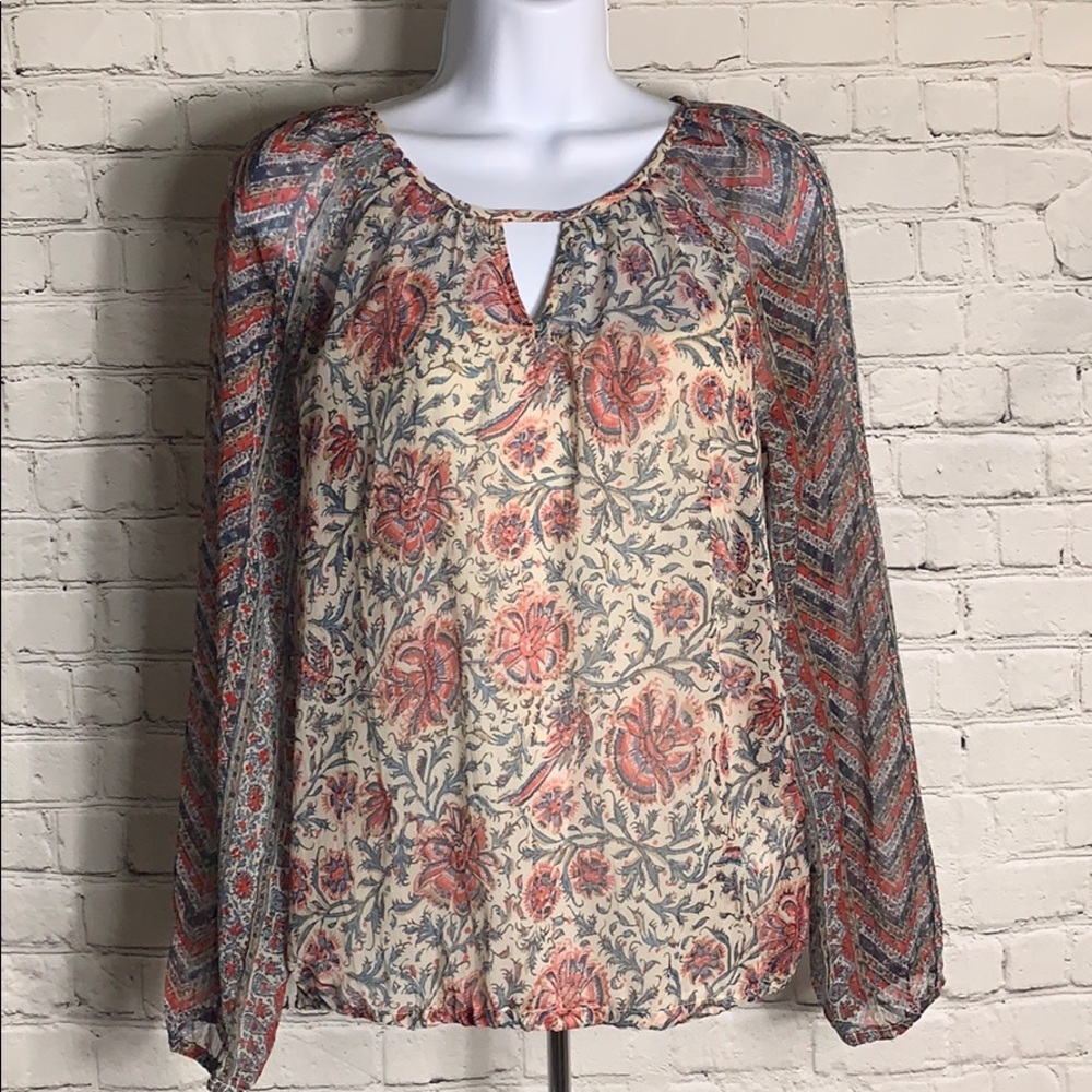 Lucky Brand Women’s BOHO Long-Sleeve Shirt XS